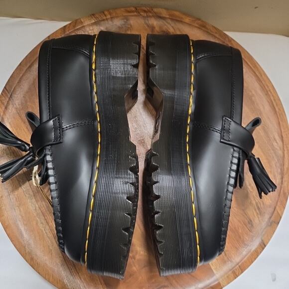 Dr Martens Adrian Quad Womens Black Size 10 Platform Leather Shoes New NWT - Picture 5 of 10